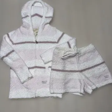 젤라또피케 플리스 세트 화이트 핑크