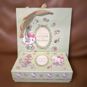 라뒤레 키티 마카롱 빈 박스 종이 봉투