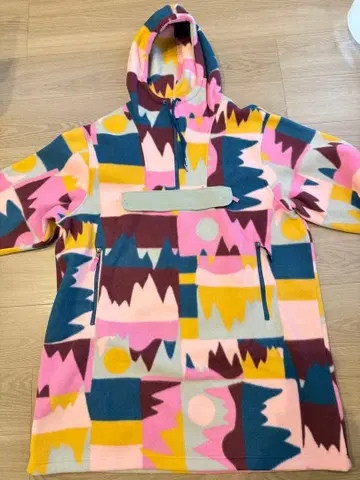 Patagonia 기하학 패턴 롱 플리스 자켓