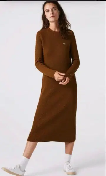라코스테 브라운 니트 원피스 긴팔 새상품