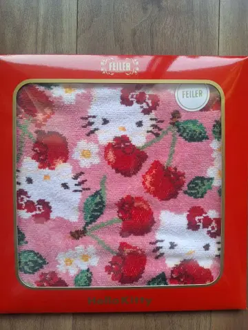 [ 미개봉 새상품 ] FEILER 산리오 콜라보 헬로키티 체리 핑크