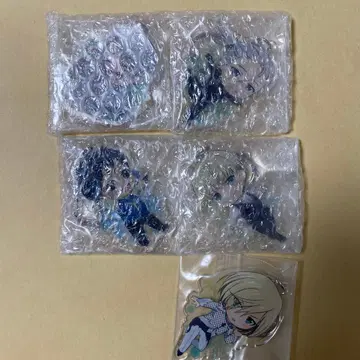 유리! 미니 캐릭터 아크릴 키링 5종 세트