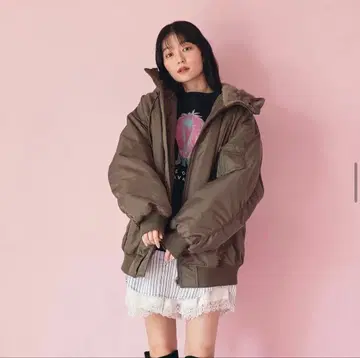 우노 미사코 LAVANDA 밀리터리 블루종