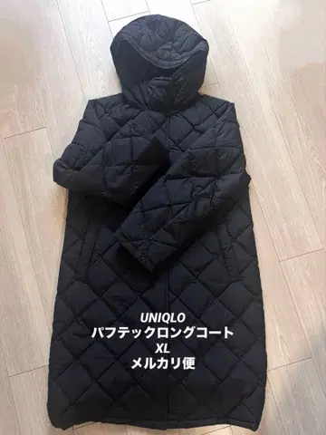 UNIQLO 퍼프 테크 롱 코트 릴랙스 핏 XL 빅 사이즈