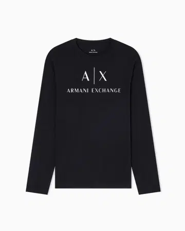 Armani Exchange 긴팔 셔츠 블랙