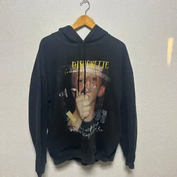 DISHONETTE 블랙 후드티