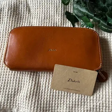 새상품 Dakota 브라운 장지갑 가죽 이탈리아제