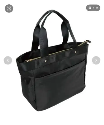 고밀도 폴리 A4 토트백 블랙