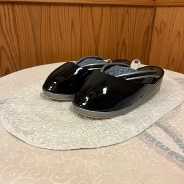 방한 조리 블랙 광택 조리 일본 의류용