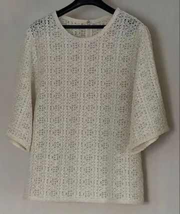 러셀 레이스 숏 슬리브 상의 BEAUTY&YOUTH 화이트