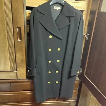 새상품급 MUSEE YUJI 블랙 더블 브레스트 코트 원피스