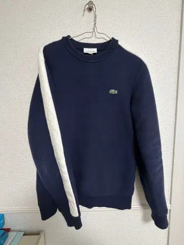 [ 더했습니다! ] LACOSTE 네이비 니트 스웨터