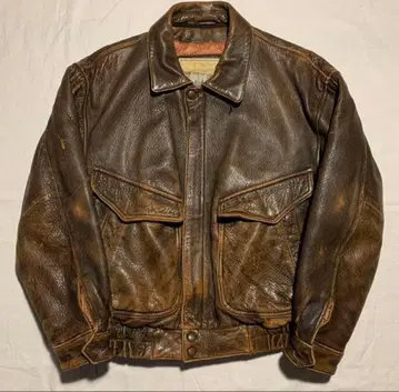 빈티지 양가죽 램 가죽 플라이트 자켓 블루종 구제 의류 한국제