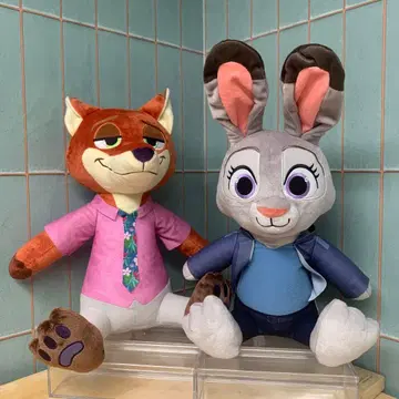 주토피아 L 봉제 인형 주디 닉 2개 세트 미사용