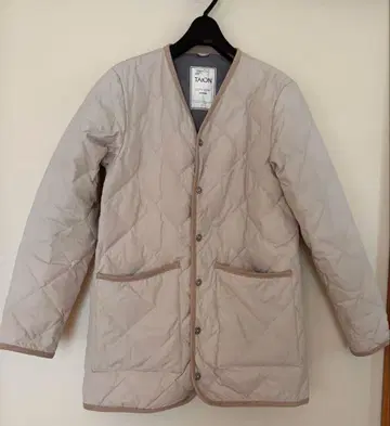 타이온 퀼팅 다운 자켓 코트 페쥬 익명