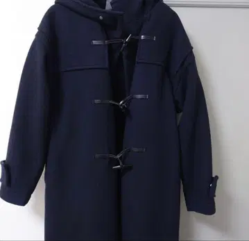 uncrave 롱 더플 코트 네이비