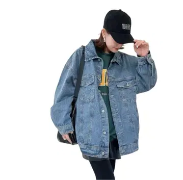 빅 오버 사이즈 데님 자켓