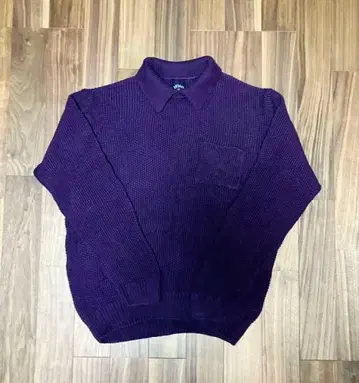 NOAH 보라색 니트 스웨터 XL