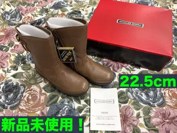 ACHILLES SORBO 천연 가죽 미들 기장 부츠 22.5cm 브라운