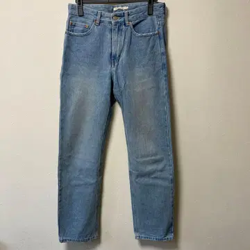 [한국] Instantfunk 라이트 블루 스트레이트 데님 청바지
