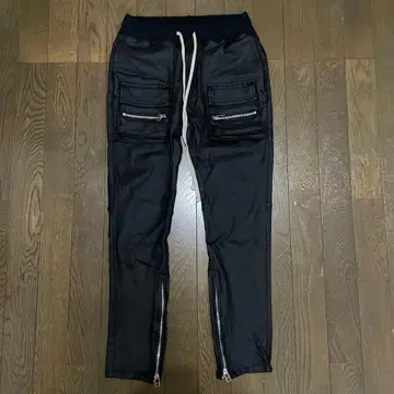 Danke Schon 코팅 플랩 포켓 팬츠