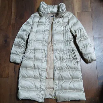 L 사이즈 다운 코트 브라운 베이지