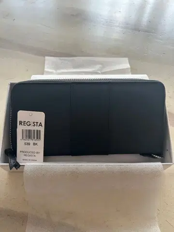 미사용 REGiSTA 블랙 장지갑