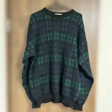 엘엘빈 니트 블랙워치