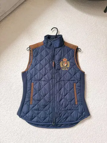 랄프 로렌 네이비 퀼팅 베스트