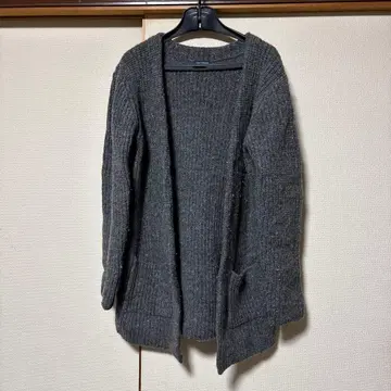 남성용 어반 리서치 그레이 니트 가디건