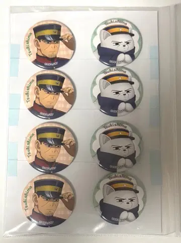 [ 골든 카무이 ] 츠키시마 중사 동물 포즈 캔뱃지