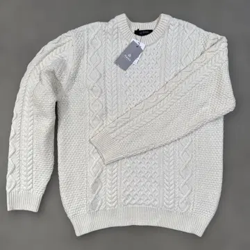 나노 유니버스 남성용 라이트 피셔맨 니트 스웨터 M 사이즈