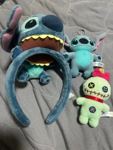 스티치 머리띠 스티치 봉제 인형 세트