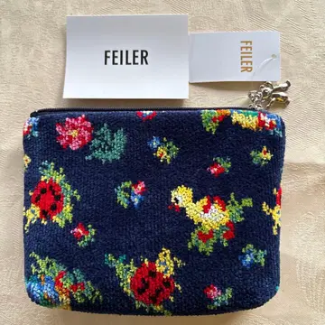 새상품 페이러 FEILER 하이디 파우치 네이비
