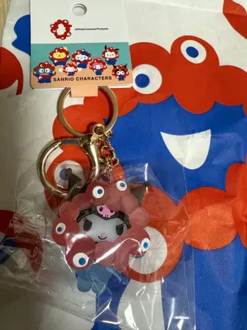 새상품 산리오 미야쿠미야쿠 콜라보 클리어 키링 쿠로미 오사카 만박