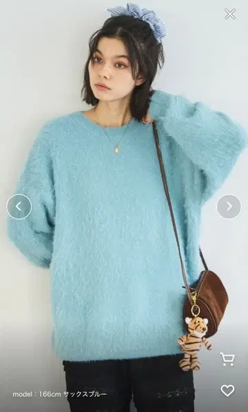 MIRRORSTOKE 크루넥 샤기 니트