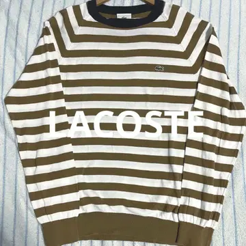 [분위기 최고] LACOSTE 보더 무늬 긴팔 티셔츠 Y2K