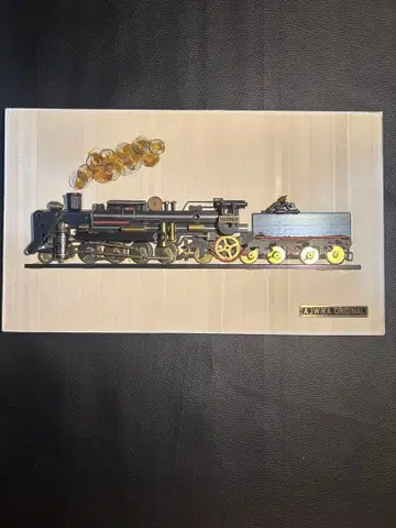 A.J.W.R.A. ORIGINAL 증기기관차 모형 (액자 없음)