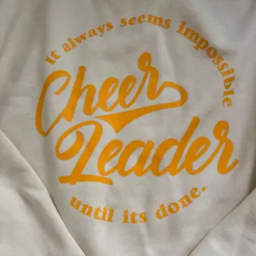 jcda 한정판 Cheer Leader 긴팔 트레이닝복 크림색 M