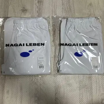 간호사복 NAGAI LEBEN 흰 옷 S 사이즈 2장 세트