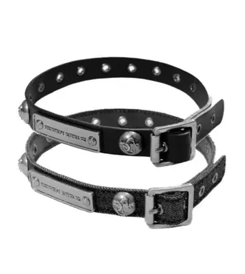 [ Rosen Kreuz ] RK RIVET CHOKER 가죽 초커