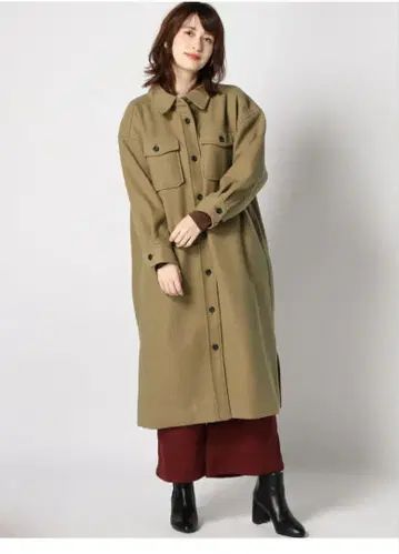 택 포함 새상품 사만사 모스모스 롱 셔츠 코트