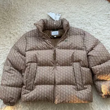새상품 LACOSTE 라코스테 모노그램 프린트 다운 자켓 50 남성용