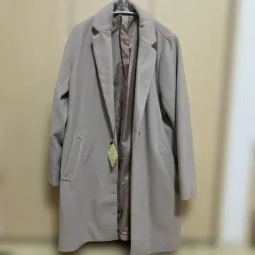 여성용 코트 핑크 베이지 M 사이즈