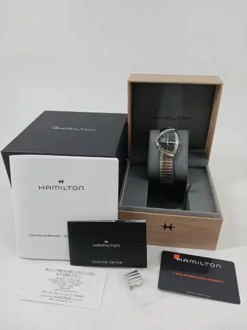 19993-02 해밀턴 H24411232 손목시계 블랙 합금 작동품