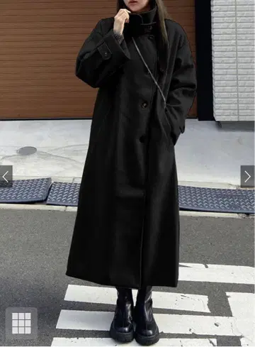 GRL 그레일 스탠드 카라 페이크 울 코트 K9048x