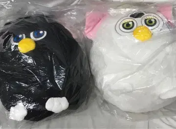 퍼비 봉제 인형 화이트 블랙 2개 세트