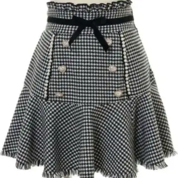 LIZLISA 하운드투스 체크 치마바지