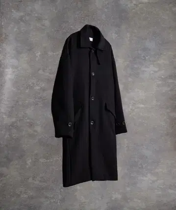 ADRER 비버 멜톤 오버 스텐카라 코트 블랙 S 사이즈