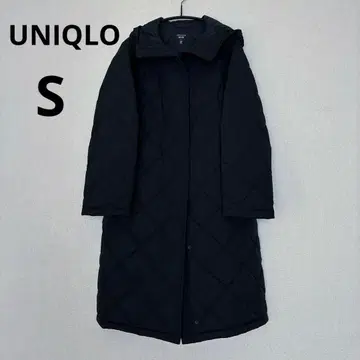 UNIQLO 퍼프 테크 롱 코트 릴랙스 핏 블랙 S 사이즈